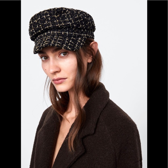 ZARA tweed nautical cap - Picture 2 of 6